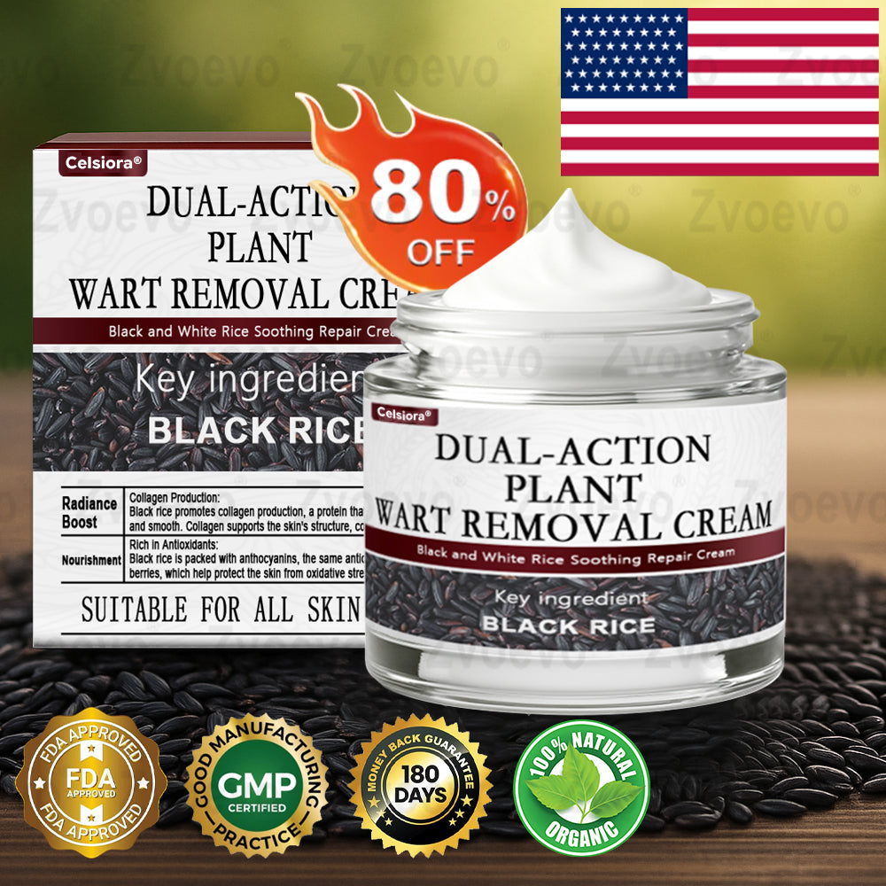 Celsiora® Black Rice Skin Repair Essence Cream ⚕️ FDA Certified (Removes warts and skin growths, improves keratin buildup and seborrheic dermatitis, follicular keratosis, age spots, and bruising)