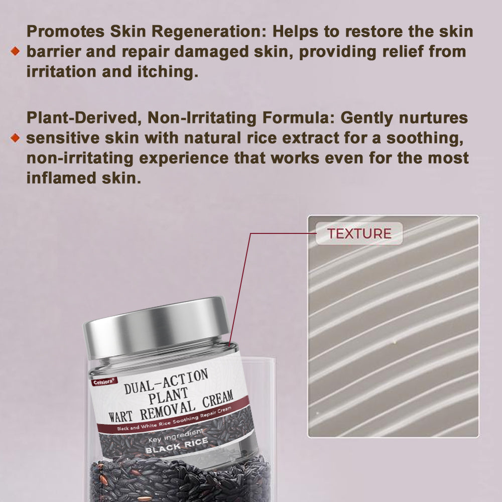 Celsiora® Black Rice Skin Repair Essence Cream ⚕️ FDA Certified (Removes warts and skin growths, improves keratin buildup and seborrheic dermatitis, follicular keratosis, age spots, and bruising)