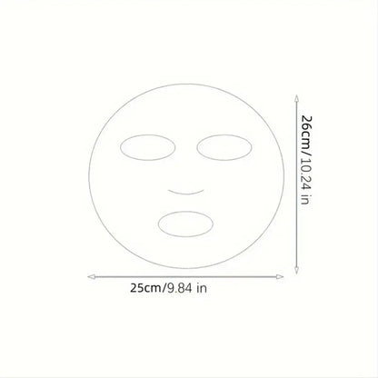 100pcs Unscented Facial Mask Paper Sheets - Hydrating, Moisture - Retentive, Disposable DIY Film Wrap for Skin Care, Softening - cikryna