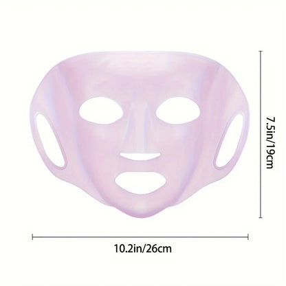 1pcs Silicone Facial Mask Moisturizing Mask Cover Anti - evaporation Beauty Facial Tool Reusable Mask Fixing Cover - cikryna