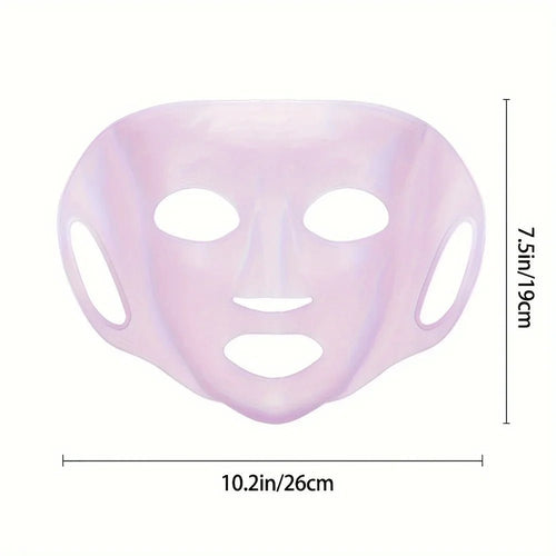 1pcs Silicone Facial Mask Moisturizing Mask Cover Anti - evaporation Beauty Facial Tool Reusable Mask Fixing Cover - cikryna