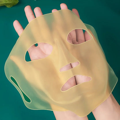 1pcs Silicone Facial Mask Moisturizing Mask Cover Anti - evaporation Beauty Facial Tool Reusable Mask Fixing Cover - cikryna