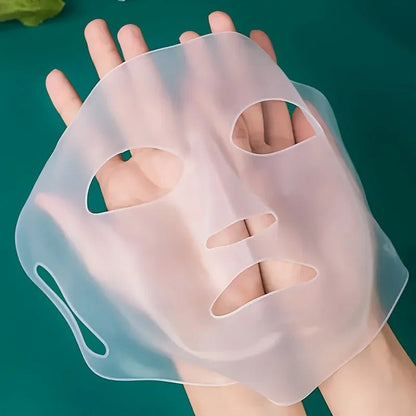 3D Silicone Face Mask Women Skin Care Moisturizing Lifting Firming Anti Wrinkle Reusable Gel Sheet Mask Facial Skin Care Tool - cikryna