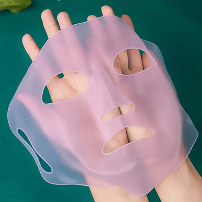 3D Silicone Face Mask Women Skin Care Moisturizing Lifting Firming Anti Wrinkle Reusable Gel Sheet Mask Facial Skin Care Tool - cikryna