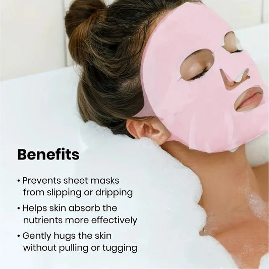 3D Silicone Face Mask Women Skin Care Moisturizing Lifting Firming Anti Wrinkle Reusable Gel Sheet Mask Facial Skin Care Tool - cikryna