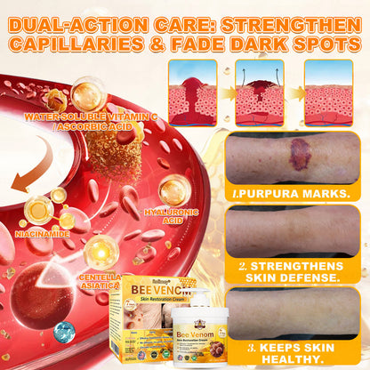 🐝💖FDA Approved|Rolimey® Bee Venom Skin Restoration Cream (Anti-aging, Hydrating, Skin Repair, Even Tone, Acne and Dark Spot Treatment, Wart and Mole Removal, Psoriasis Relief)