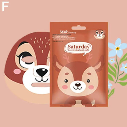 Cute Cartoon Facial Mask Moisturizing Hydrating Mask Deep Moisturizing Tender Skin Mask Dog Panda Pig Animal Mask Skin Care - cikryna