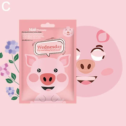 Cute Cartoon Facial Mask Moisturizing Hydrating Mask Deep Moisturizing Tender Skin Mask Dog Panda Pig Animal Mask Skin Care - cikryna