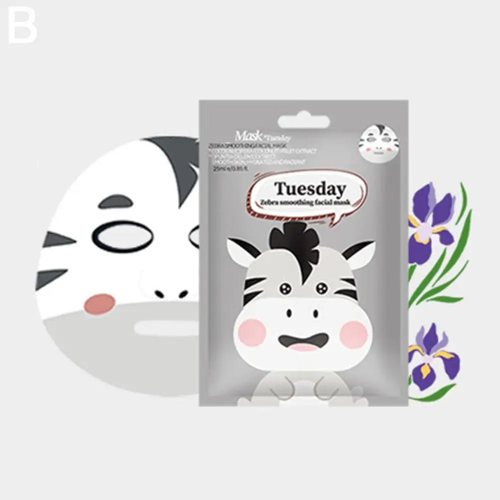 Cute Cartoon Facial Mask Moisturizing Hydrating Mask Deep Moisturizing Tender Skin Mask Dog Panda Pig Animal Mask Skin Care - cikryna