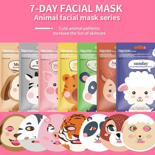 Cute Cartoon Facial Mask Moisturizing Hydrating Mask Deep Moisturizing Tender Skin Mask Dog Panda Pig Animal Mask Skin Care - cikryna