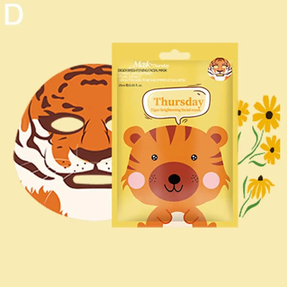 Cute Cartoon Facial Mask Moisturizing Hydrating Mask Deep Moisturizing Tender Skin Mask Dog Panda Pig Animal Mask Skin Care - cikryna