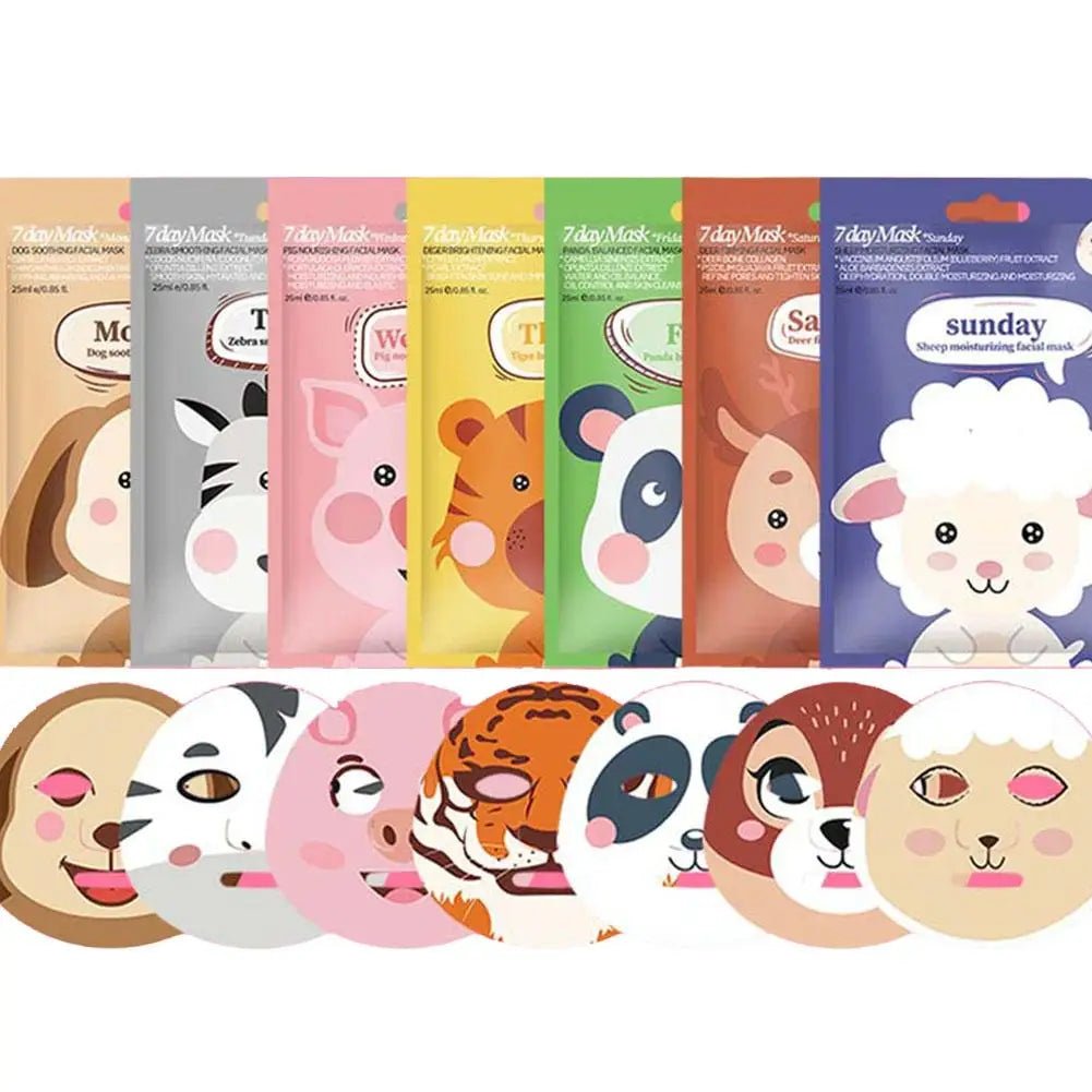 Cute Cartoon Facial Mask Moisturizing Hydrating Mask Deep Moisturizing Tender Skin Mask Dog Panda Pig Animal Mask Skin Care - cikryna