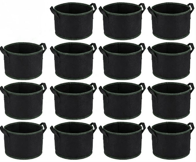 🌱Elyviana 5-Pack 5 Gallon Grow Bags – Heavy Duty Aeration Fabric Pots🪴 upsell - cikryna