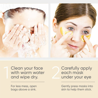 Eye Bag Removal Wrinkle Lifting And Tightening 24K Gold Eye Mask Patch - cikryna