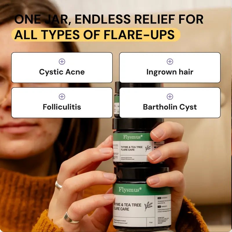 Flysmus®Tea Tree Flare Care| Cystic Acne and Bumps Treatment Skincare Daily Pimple - cikryna
