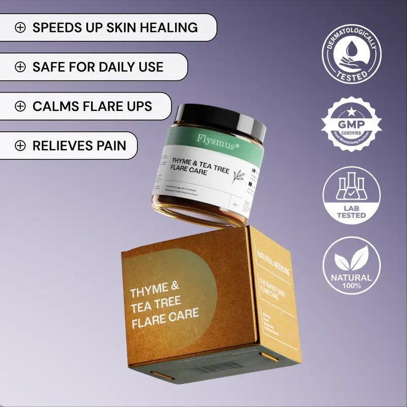 Flysmus®Tea Tree Flare Care| Cystic Acne and Bumps Treatment Skincare Daily Pimple - cikryna