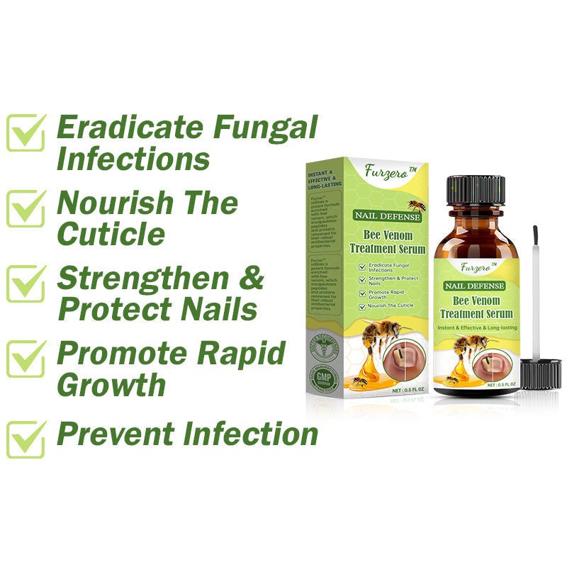 Furzero™ Nail Defense Bee Venom Treatment Serum (For All Kinds Of Nail Diseases - For Healthier Nail Growth) - cikryna