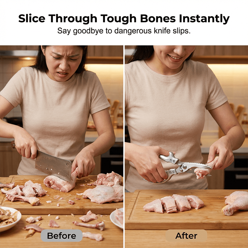 ✂️🍗 Heavy-Duty Multi-functional Kitchen Shears – Cuts Like a Beast! 🔪💪 upsell - cikryna