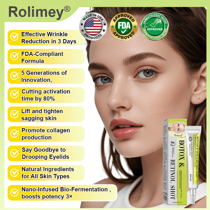 🍋Made and shipped from the USA 💫Rolimey® Botox & Vita - A Retinol Shot Wrinkle - Lift Tightening cream - Last Day Promotion 70% OFF - cikryna