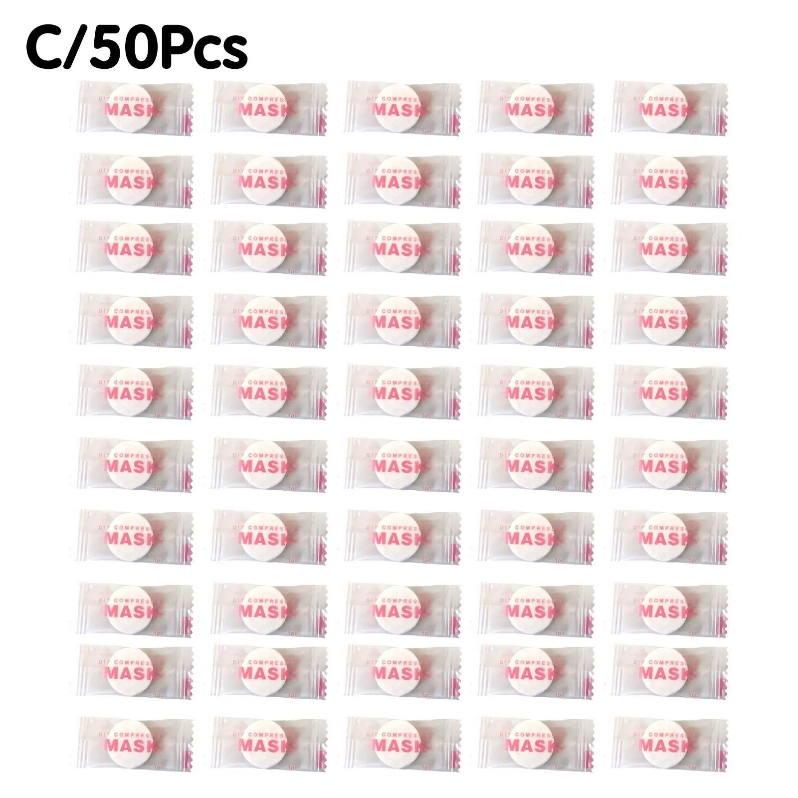 NEW High - end 30/50PCS Disposable Compressed Facial Mask Portable Non - woven Face Mask Facial Towel Coin Cotton Wrapped Tissues - cikryna