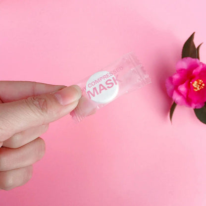 NEW High - end 30/50PCS Disposable Compressed Facial Mask Portable Non - woven Face Mask Facial Towel Coin Cotton Wrapped Tissues - cikryna