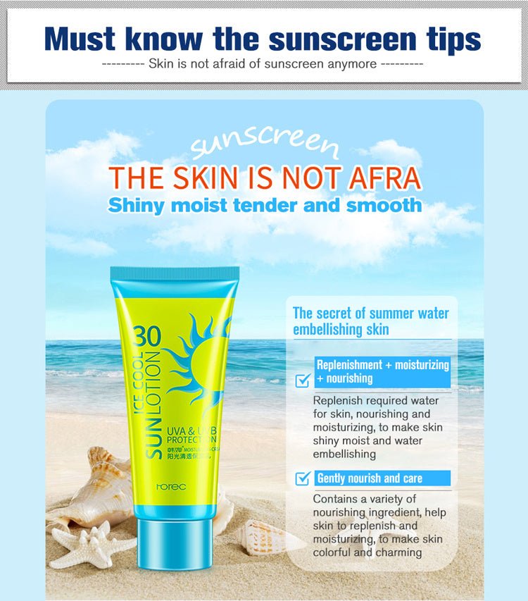 Sunscreen Cream Protetor Facial Cream Sunscreen Clear Moisturizing Lotion - cikryna