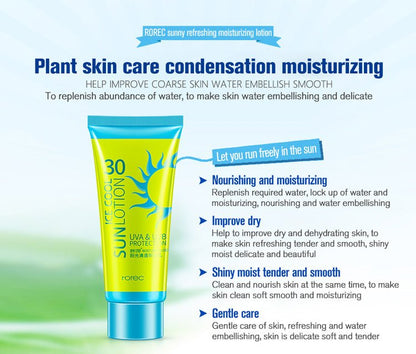 Sunscreen Cream Protetor Facial Cream Sunscreen Clear Moisturizing Lotion - cikryna